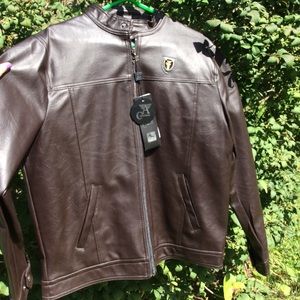 Brown Leather Jacket NWT Men’s XL
